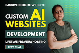 develop a custom ai powered automated website