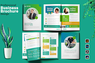 do brochure design, company profile, booklet, business proposal, catalog, pdf