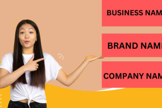 brand name, company name, slogan name, business name