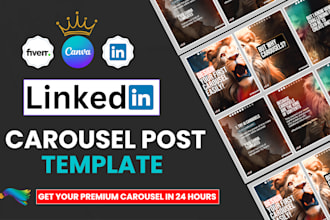design carousels for linkedin on canva