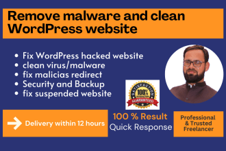 remove wordpress malware, clean malware, fix hacked wordpress website