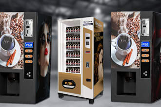 create professional  vending machine wrap just in 24 hours
