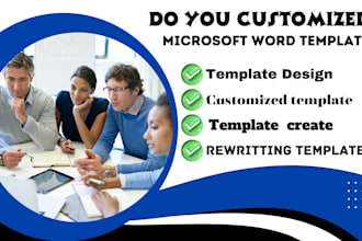 do you customized microsoft word template