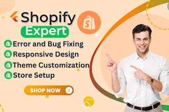 be shopify expert for your shopify store redesign and manage
