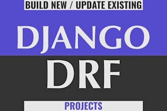 build django or drf based web applications