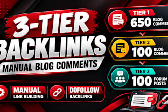 build manual unqiue blog comment backlinks with a 3 tier link strategy