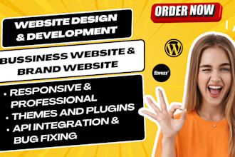 develop and design professional business website and brand website