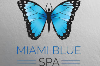 make spa, massage, esthetics and yoga modern logo and any graphic design