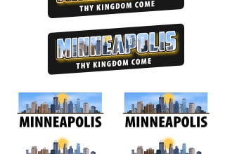 design awesome city skyline on the text