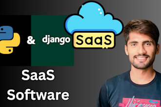 develop full stack saas app software in python django
