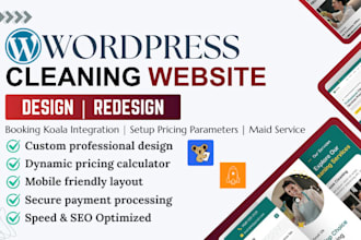 cleaning website bookingkoala pricing parameter maidservice SEO optimized design