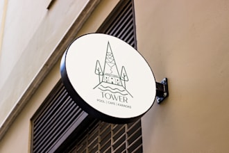 make a coffee shop logo and branding