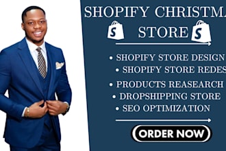create christmas shopify store christmas dropshipping,  shopify store design