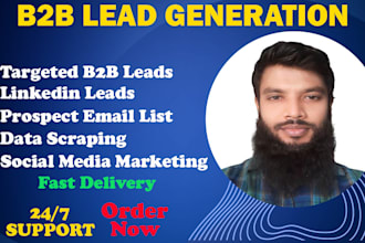 do  b2b lead generation, data entry, and email marketing,