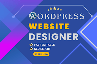 build, rebuild wordpress unique website with elementor pro