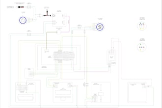 design harness wiring diagram manufacturing 2d drawing