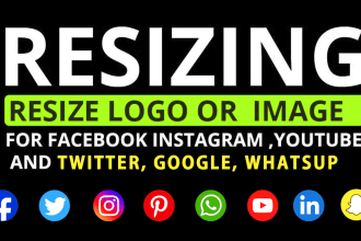 resize facebok,instagram,google,whatsup,youtube,fit your logo in adobe photoshop