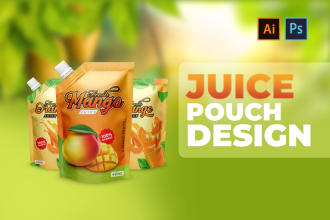 do pet food, juice, stand up pouch design, scratch design, mylar bag in 8hrs