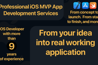 develop mobile application mvp, ios native
