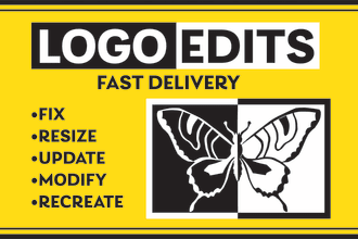 edit, fix, revamp, remake, enhance or vectorize logo perfectly