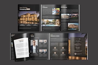 design commercial real estate offering memorandum, pitch deck, brochure, packet