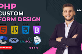 fix or create custom login, signup, contact form in PHP