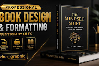 design a print ready hardcover book cover