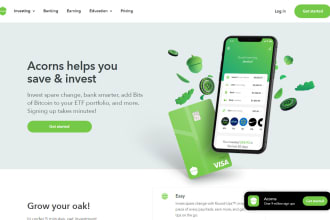 business loan website investment loan fintech website finance landing page