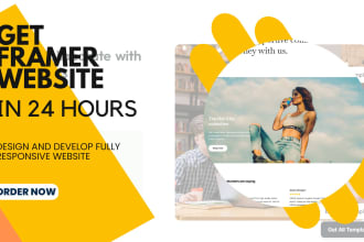 build or redesign responsive framer website, figma to framer