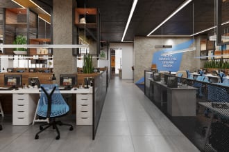 do 360 VR rendering of architecture interior design
