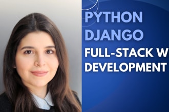 be your expert full stack python django web developer