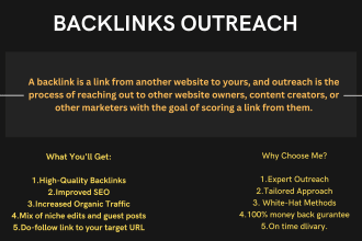 do backlinks outreach for boosting your websites SEO