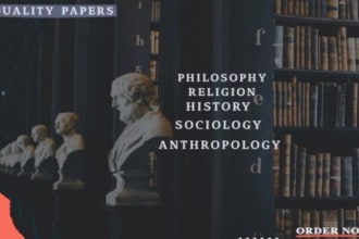 do philosophy, history, anthropology, sociology and religion papers
