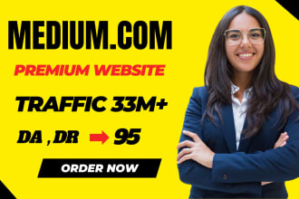 write and publish article on medium,com premium guest post for link building