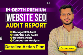 execute a technical website SEO audit report competitor analysis for higher rank