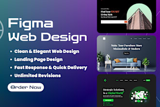 design stunning website UI UX figma designs, best figma web designs