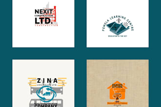do custom unique minimalist modern brand logo design