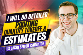 do detailed painting material takeoff for all types of projects