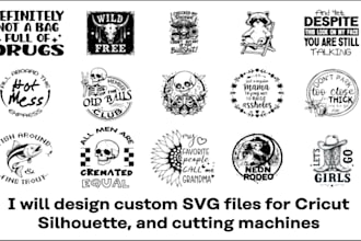 design custom svg cut files for cricut and silhouette