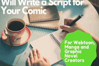 write a comic script for webtoon or manga