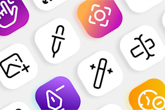 do custom icon design for you