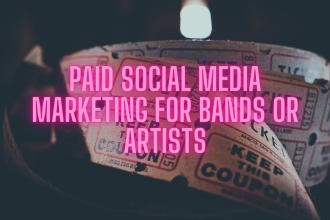 manage paid social media channels for bands or artists