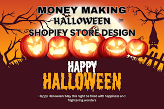 design halloween shopify store christmas store halloween dropshipping store