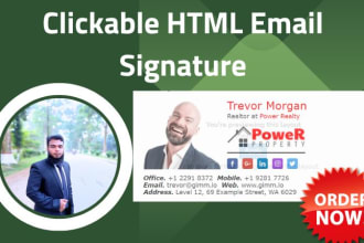 code clickable html signature for email, gmail, outlook