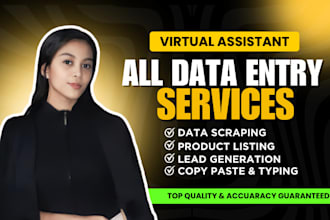 do urgent data entry, product listing, lead gen or copy paste