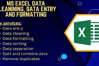 separate, clean, removing unwanted duplicate data and merge the data in excel
