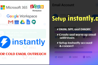 setup instantly ai account for cold emails outreach