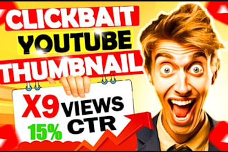 design amazing catchy youtube thumbnail that attract viewers in 12 hours