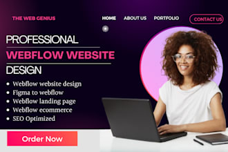 convert figma to webflow website design development 3d webflow animation expert