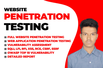 website penetration testing vulnerability assessment cyber security